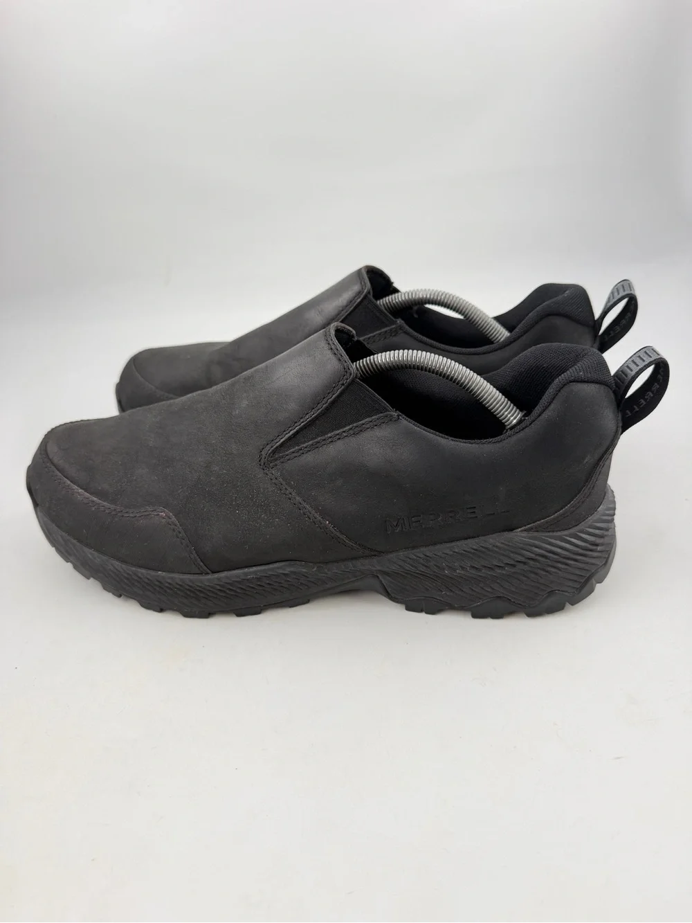 Merrell Men’s Slip-Ins Brown Leather -SZ 11.5- Jungle Moccasins Shoes
